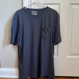 Faherty Sunwashed Pocket T-shirt Charcoal Gray